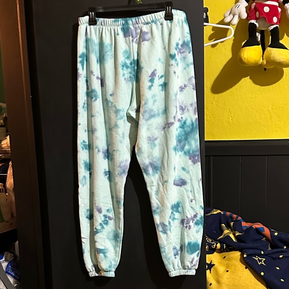 VS Pink Tie Dye Joggers sz L - Picture 5 of 6